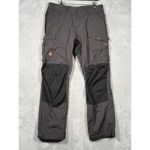 Fjallraven Gray Cargo Pants with Durable Design